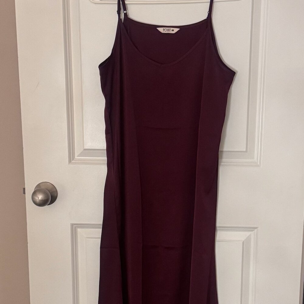 Point Collection Satin Slip Dress
